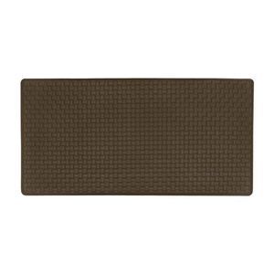 20 x 39 in. Woven-Embossed Faux-Leather Anti-Fatigue Mat, Espresso